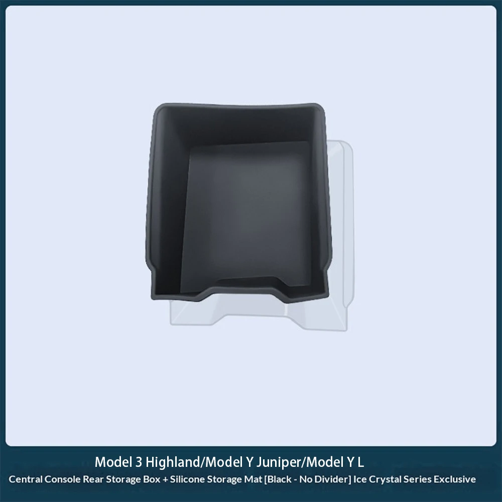 Center Armrest Hidden Storage Box Cup Holder Console Organizer For Tesla Model 3 Highland Model Y Juniper & Model Y L 6-Seater﻿
