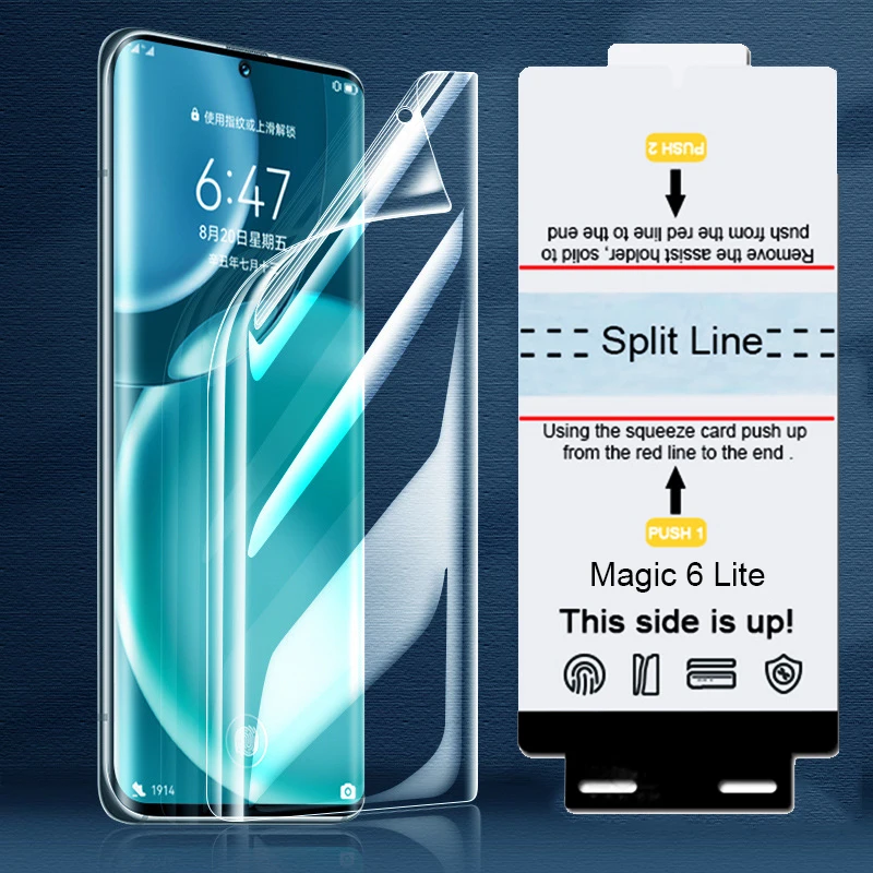 3Pcs Front Hydrogel Film For Honor 600 500 400 Pro X70 Magic 8 7 6 Pro Magic 6 7 Lite X9A X9B X9D Self Healing Screen Protector