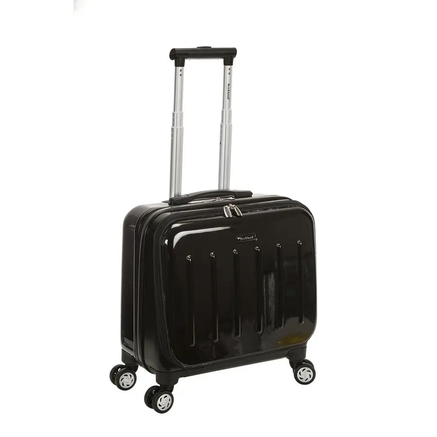 

Hardside Rolling Computer Case, Black, CarryOn 17Inch