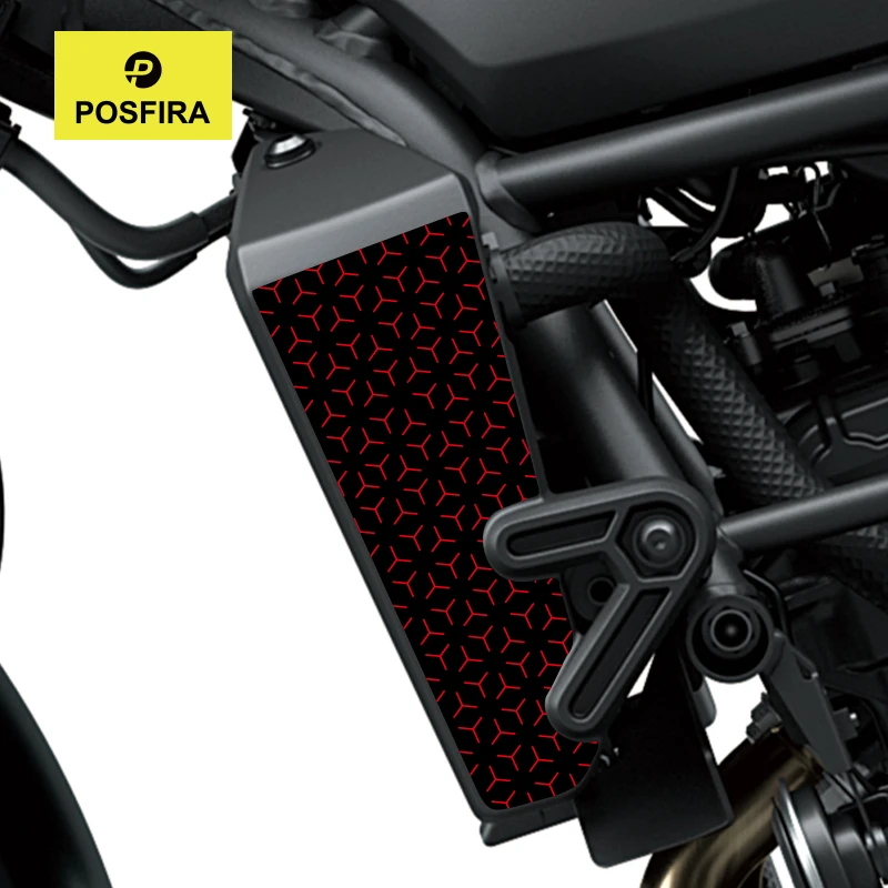 POSFIRA Motorcycle Radiator Panel Sticker Vinyl Decals for Kawasaki Eliminator 500 SE 2024-2025 Motorbike Decoration Accessories