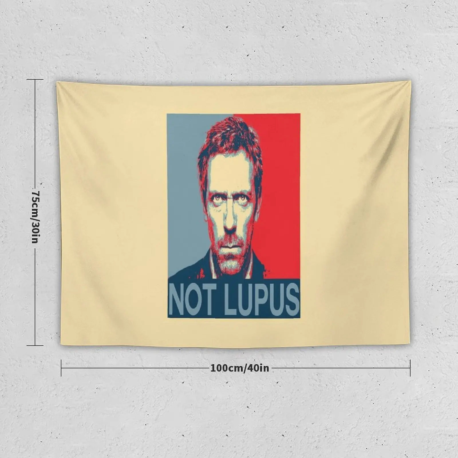 Its Never Lupus House MD Tapestry Wall Hanging Decor Bedroom Decor Aesthetic Wall Decor Hanging Tapestry