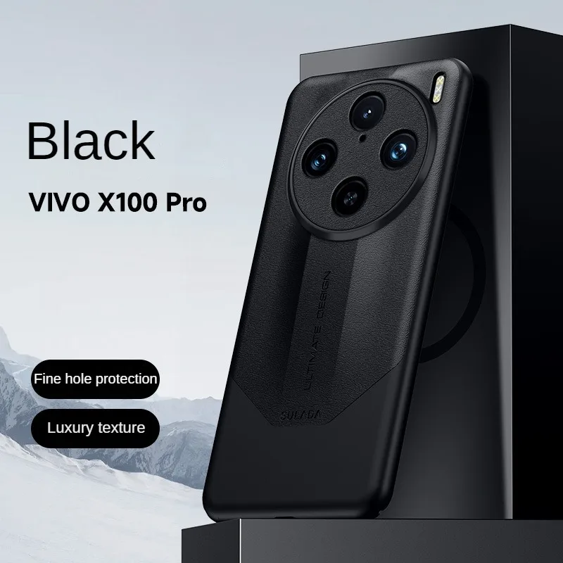 Business seconds change Case for VIVO X100 Pro Case SULADA PC leather anti-fall stitching pattern for VIVO X100 leather case.