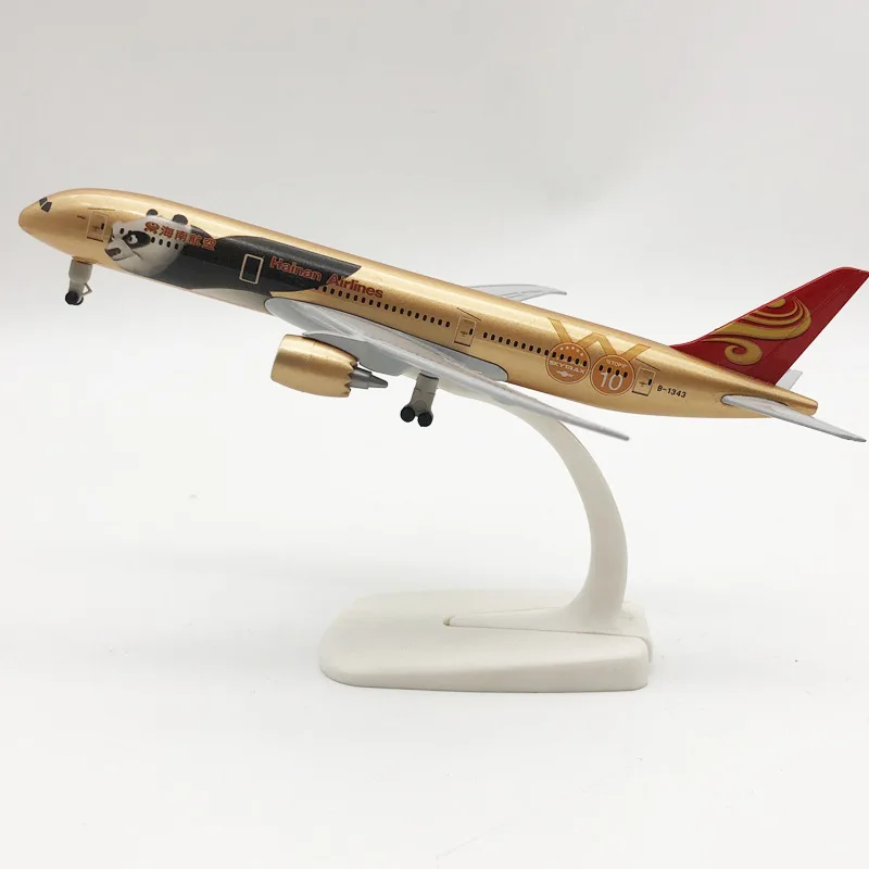

Модель самолета JASON TUTU 18 см, Boeing B787 авиакомпании Hainan Airlines, литой металлический планер, коллекционный подарок