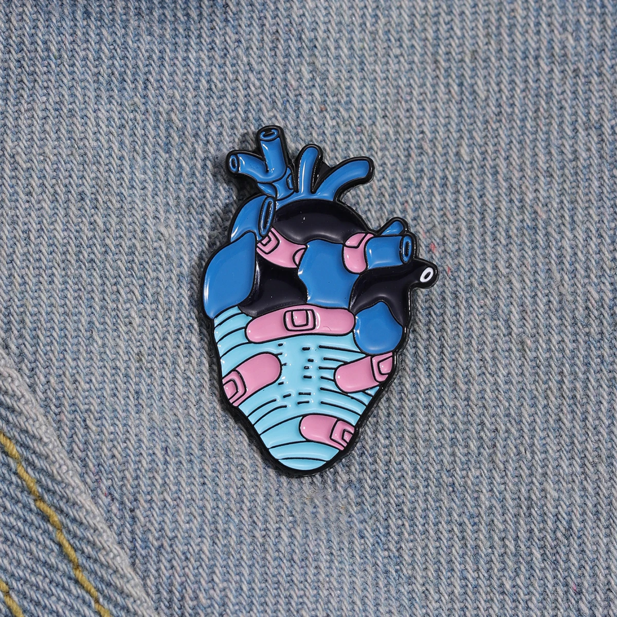 Kreative Gehirn Emaille Pins Cartoon Organ Lunge Herz Broschen Revers Abzeichen Zubehör Kleidung Pin Geschenk für Medizin studenten – Detail 14