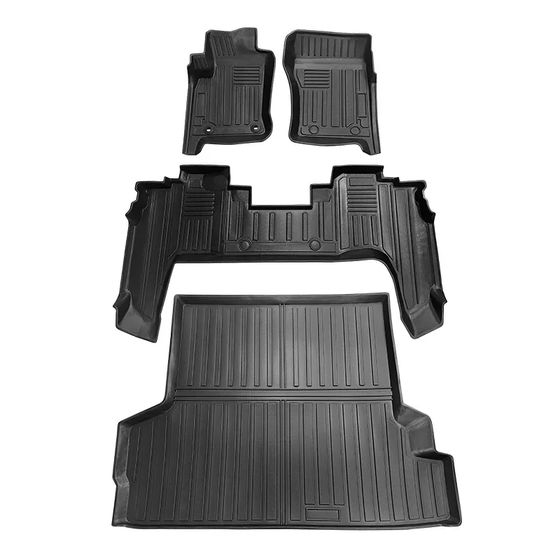 

Модификация напольного коврика из ТПЭ подходит для Toyota LC76/LC71/LC79, коврик для автомобиля с левым рулем, водонепроницаемый коврик для багажника