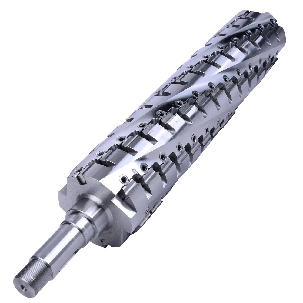 China Factory Price Woodworking Planer Machine Shaft Jointer Spindle Helical Spiral Cutter Head