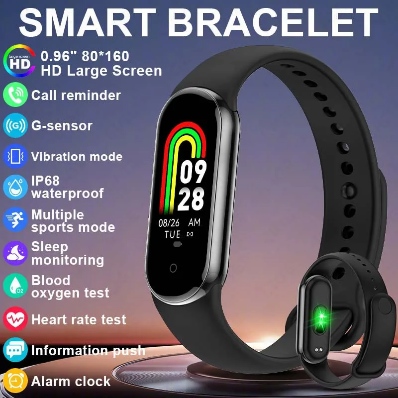 

Смарт-браслет LIGE, легкий Bluetooth-вызов, спортивный монитор сердечного ритма, сна, водонепроницаемые умные часы для Android iOS