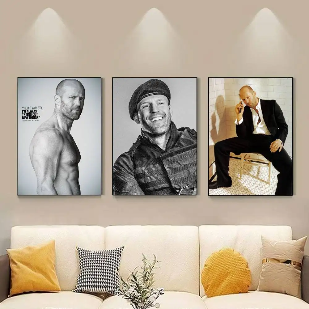 j-Jason Statham Action_Star Poster HD Self Adhesive Waterproof Wall Art Ideal for Home Office Dorm Gift