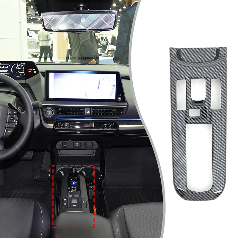 

1piece set For Toyota Prius 60 Series 2023+ ABS carbon fiber car center console gear frame decorative sticker car accessories