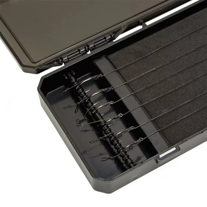 صندوق معدات صيد الأسماك المقاوم للماء، صندوق تخزين بخطاف الطعم على الوجهين، صندوق أدوات ملحقات سمك الشبوط #4