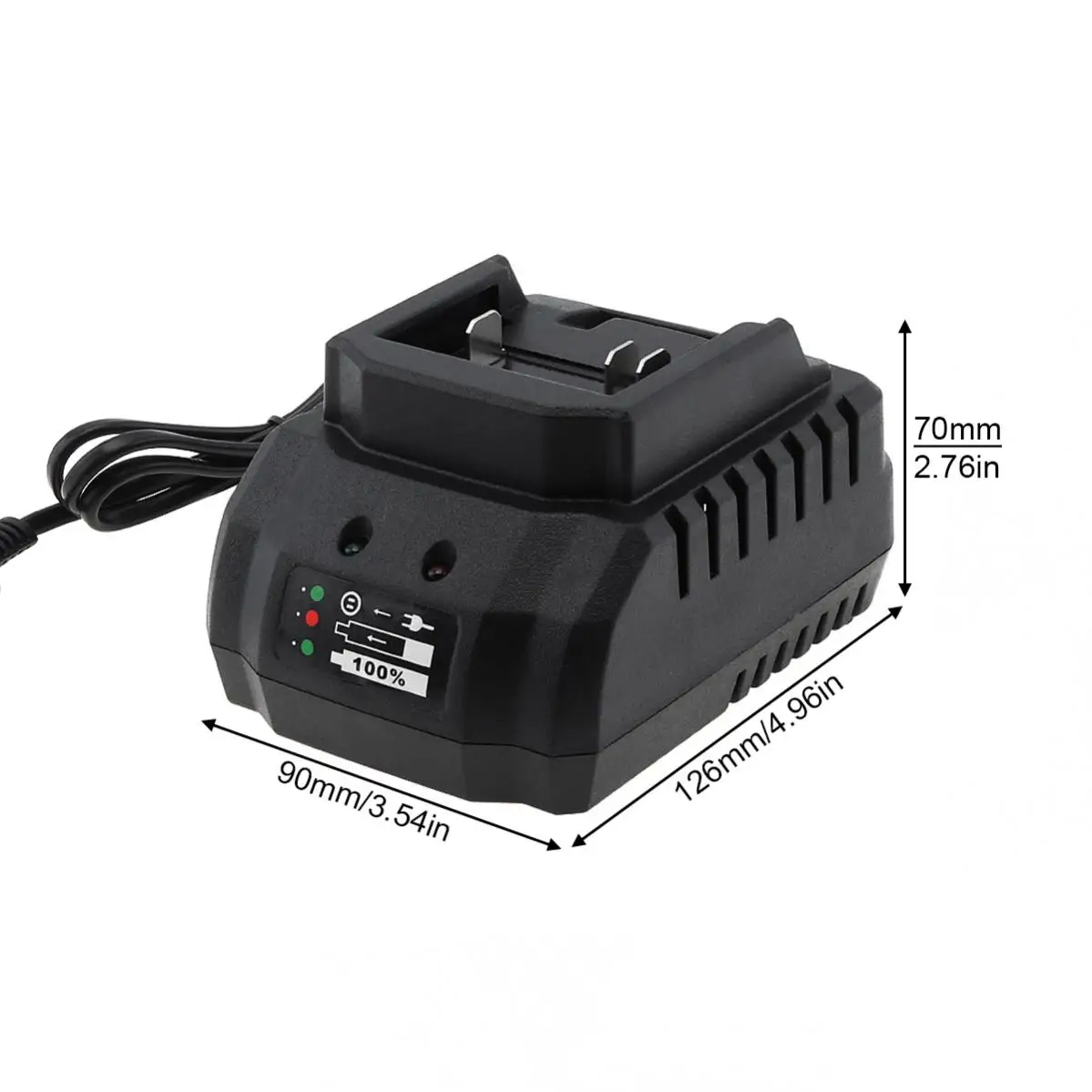 18V 21V 2A Lithium Battery Charger Portable High Power Smart Fast Charger for Electric Screwdriver Drill Power Tools Accessories