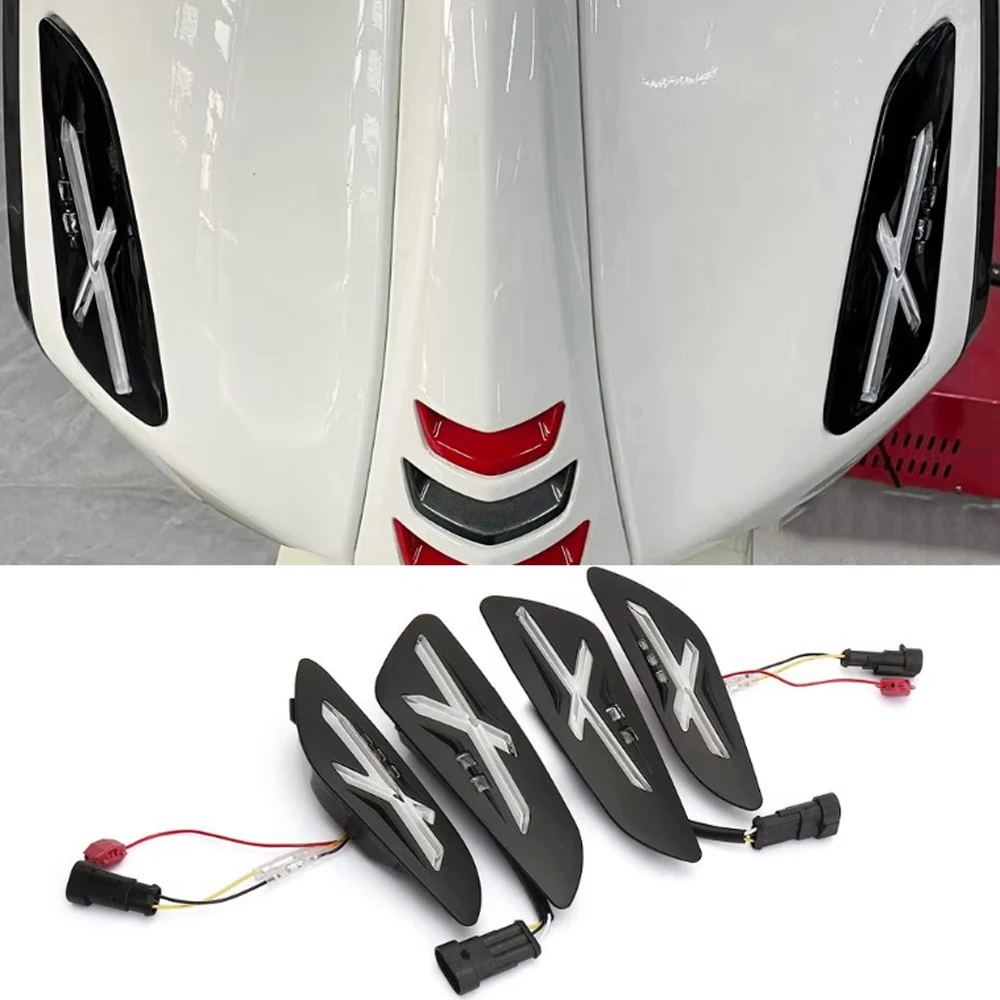 

Motorcycle Accessories Front Rear Turn Signals Blinker Daytime Running LED Light For Vespa Sprint Primavera 125 150 Sprint150