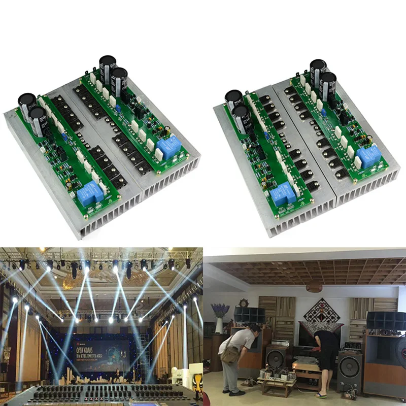 PR800คลาส A AB เวทีบ้านลำโพงเสียงไฮไฟเครื่องขยายเสียงบอร์ด2*1000W ท่อพลังสูง FET