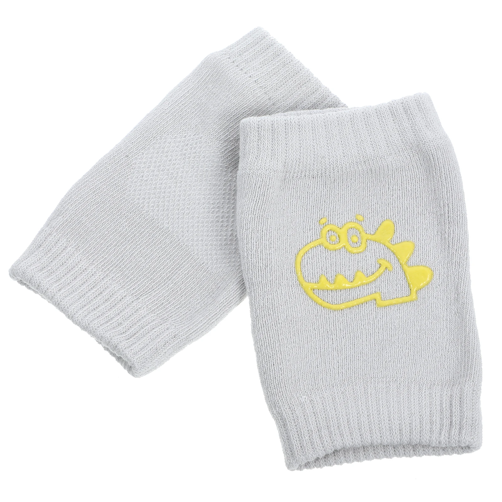 

2 Pairs Socks Girls Light Grey Pure Cotton Shoe Dinosaur Socks Protectors Non Slip Soft Material Dancing Accessories