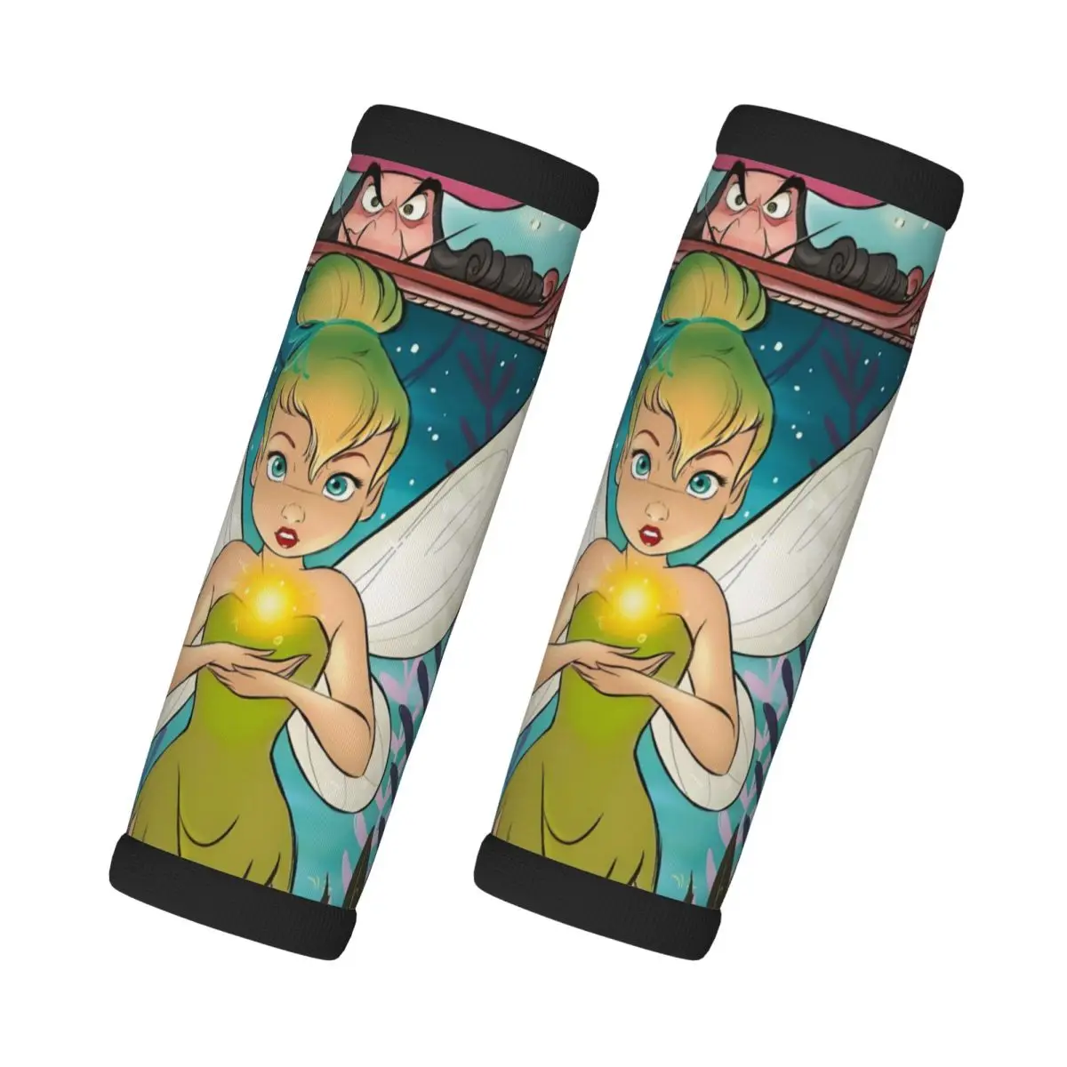 

Custom Tinker Bell Cute Cartoon Luggage Handle Wrap Suitcase Identifier 2 Pack For Door Handle
