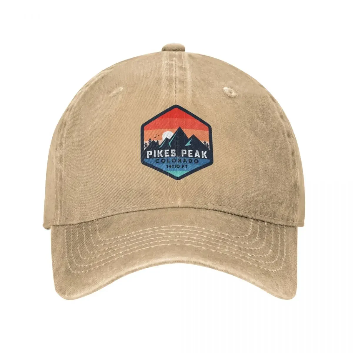 pikes peak mountain colorado mount summit peak Cowboy Hat New In The Hat Male Hat Women Men'S