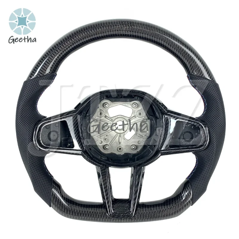 

2009-2024 for BMW CS G20 G30 G21G22 G05G06G08G14G15G82G80 Customized Leather Carbon Fiber Car Steering Wheel Automotive Interior