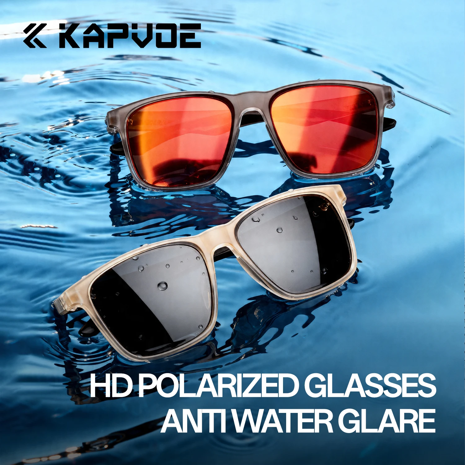 

Kapvoe Fishing Polarized Sunglasses Lightweight Frame Anti Glare Driving Fishing Golf Outdoors Photochromic Glasses Women 2026