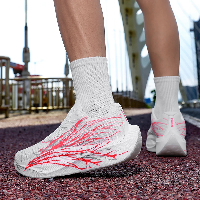 New Shock Absorption Training Marathon Racing Shoes, Men's and Women's Outdoor Lightweight Breathable Sports and Casual Shoes
