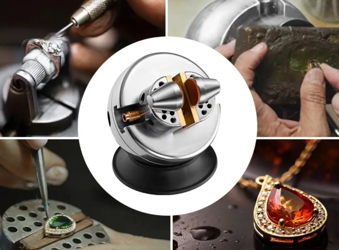4kg Precision Rotary Ball Vise Alloy Jewelry Engraving Vice Universal Rotatable Clamping Block Stable Goldsmith Bench Tool
