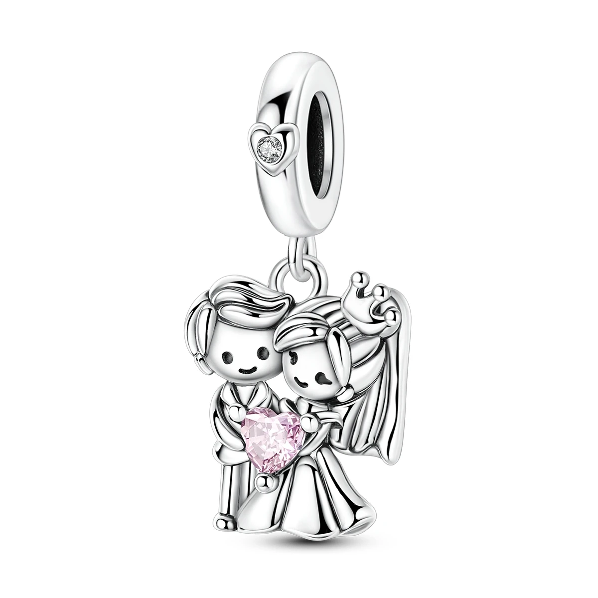 

Valentine's Day 925 Silver Charm Groom And Bride Dangle Charm Fit Bracelet Bead DIY For Woman Jewelry