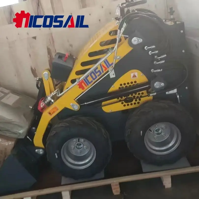 Compact track frame on small skid steer loader, new mini skid steer loader