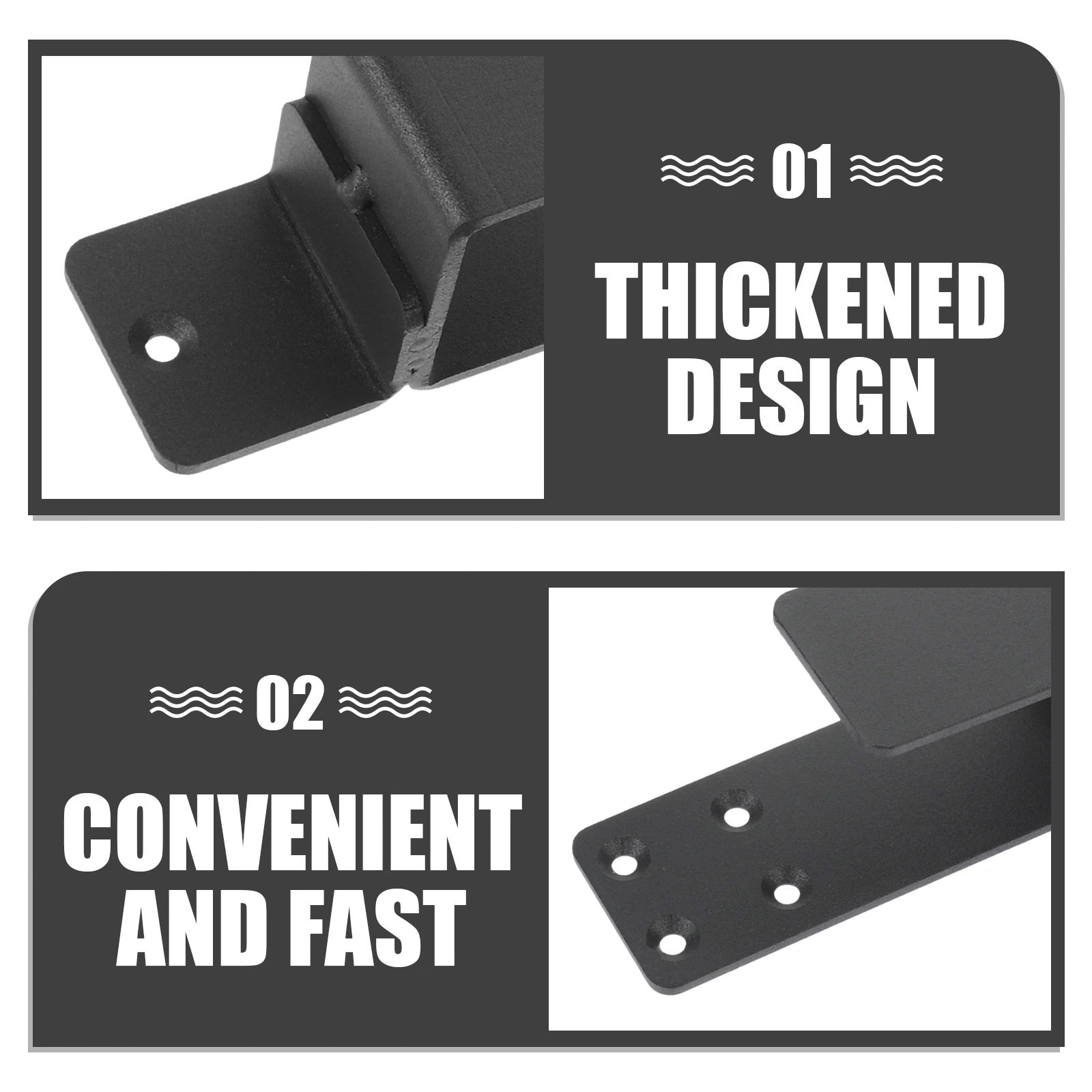 

Комплект из 2 кронштейнов U-образной формы для дверных барьеров, сверхпрочные опоры для входных дверей, подвалов, ворот, заборов, сараев, для обеспечения безопасности