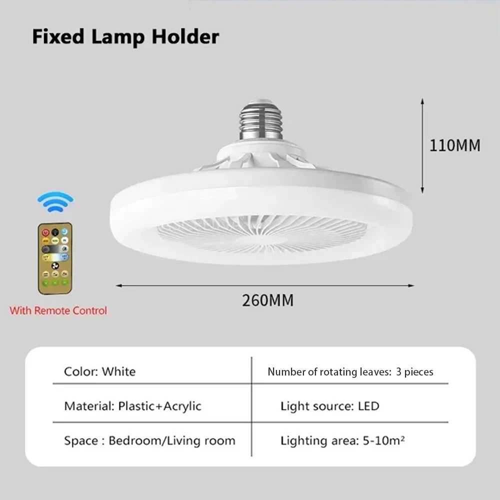 Controle Remoto Moderno LED Ventiladores de Teto Luz, 3 Velocidade do vento, Função de temporização, Luzes rotativas, Quarto Li, Nova Chegada, Cupons e Desconto