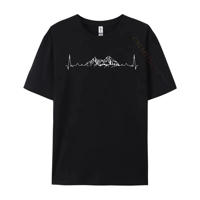 Watzmann 2713m Mountain Heartbeat Mountain Climber Mountaine Design Man T-Shirt Prevailing Tops Tees Hip Hop T-Shirt Top Quality