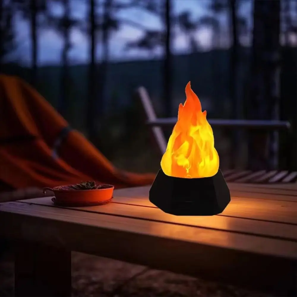 تصميم مقاوم للماء LED محاكاة لهب ضوء USB ضوء الزخرفية في الهواء الطلق مصباح مقاوم للماء لهب محاكاة ثلاثة التروس