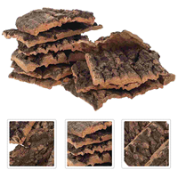 10 Pcs Tree Bark Decor Reptile Habitat Terrarium Accessories Lizard Climbing Cork Bark Platform Turtle Basking Spot
