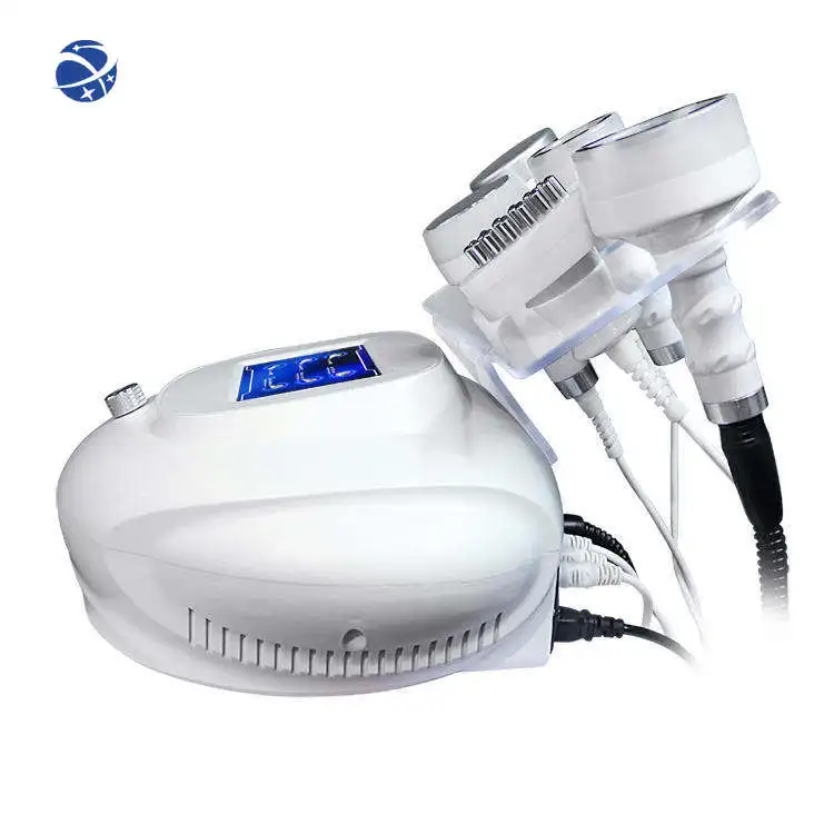 6-in-1 Abdominal fat removal radiofrequency negative pressure massage vibrating head ultrasonic cavitation machine