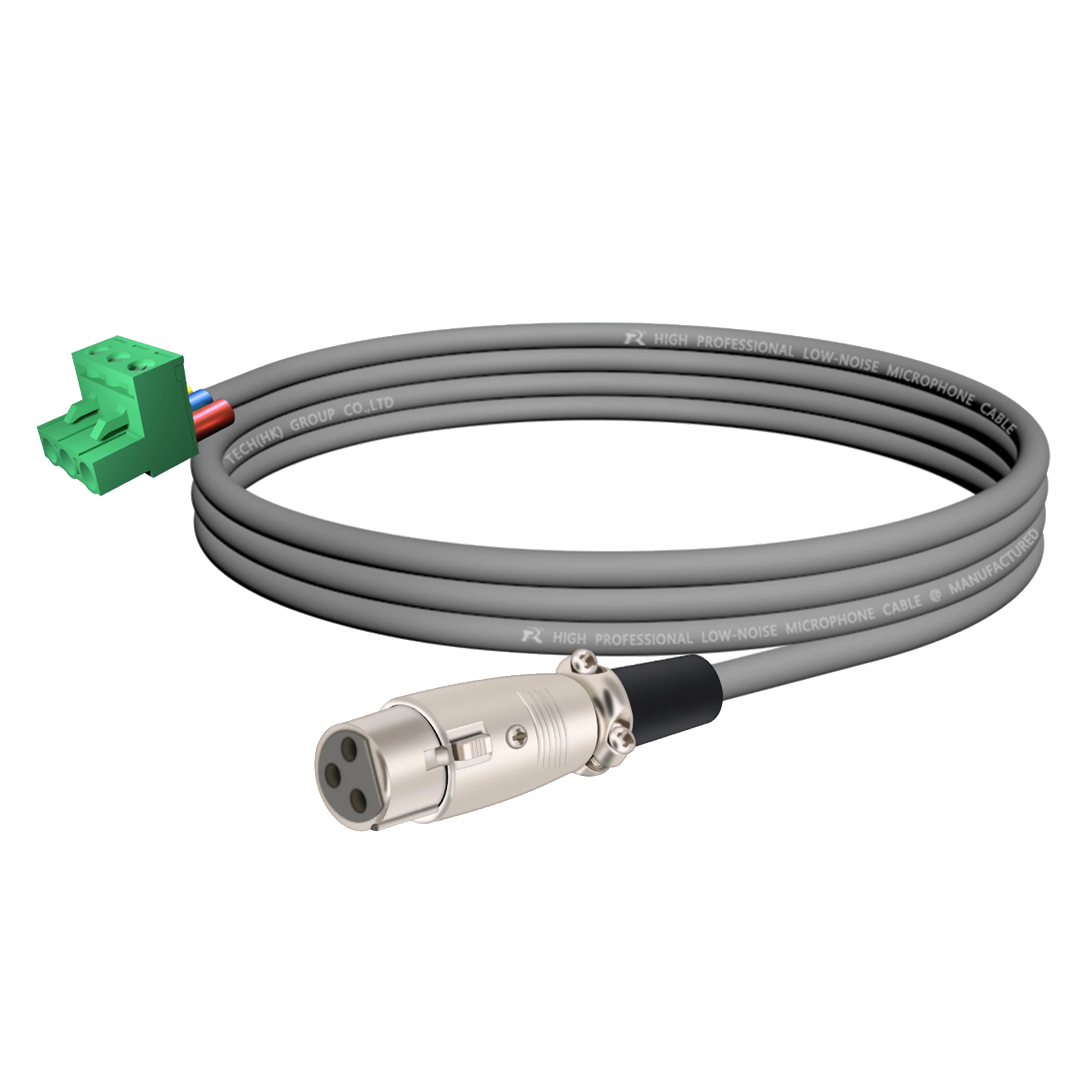 XLR-auf-Phoenix-Kabel, 3-poliger XLR-Stecker/Buchse auf PHX3M/2EDG 5.08 PCB-Schraubklemmenadapter mit sicherem Endstück, geräuscharm – Detail 13