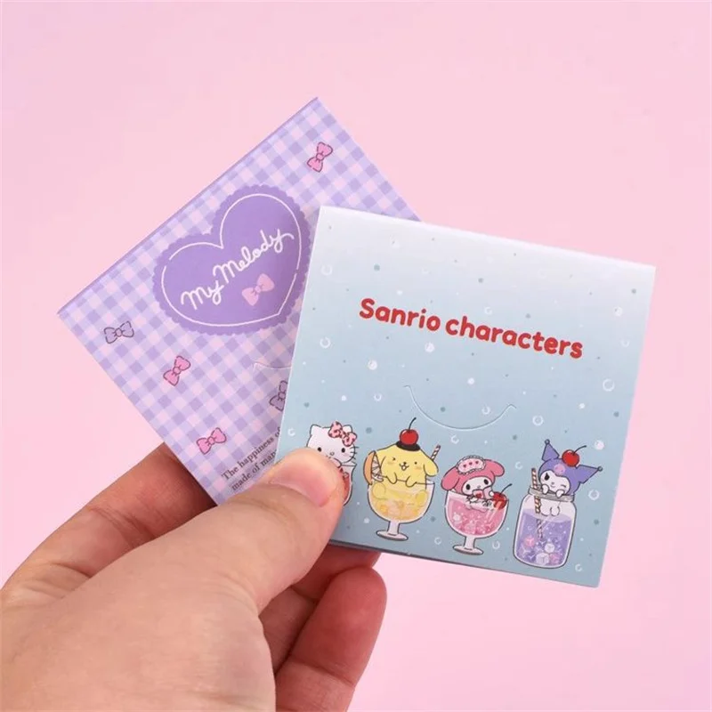 Imagem -03 - Sanrio Melody Kuromi Cinnamoroll Memo Pad Sticky Notes Etiqueta de Papelaria Planejador Notepad Etiqueta Post Abastecimento Escolar 24 Pcs por Lote