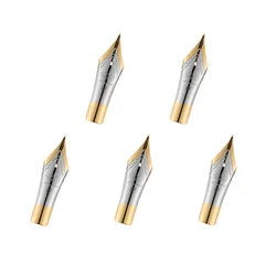 3PCS Jinhao Metal Fountain Pen Nibs #5 Spare Nibs for Jinhao 250, 500, 599, 699, 8802, 5000, Dragon Phoenix Pens