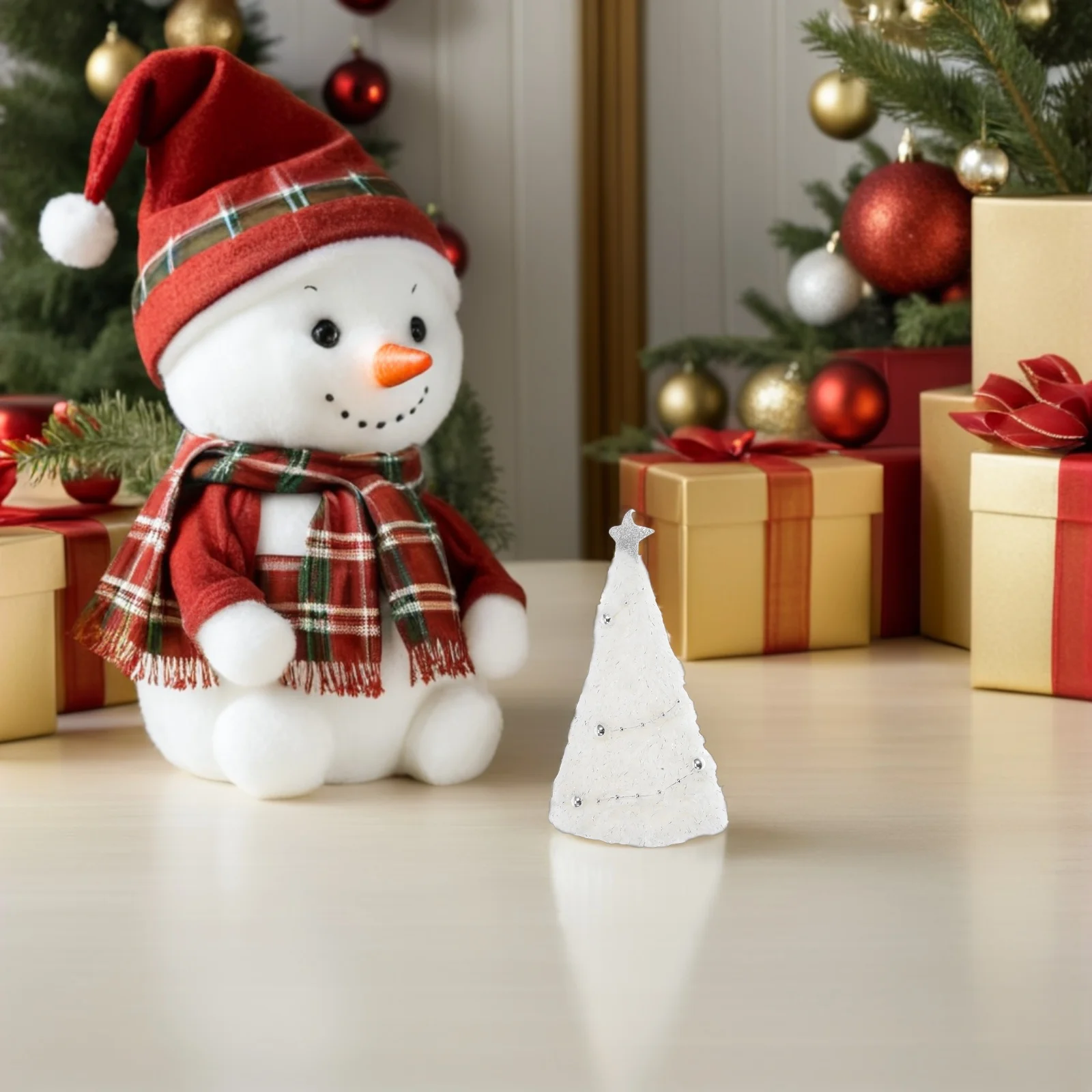

2 Pcs Faceless Decoration Christmas Tree Topper Ornament Trinkets Gnomes Window Display Figurine Festive Adornments