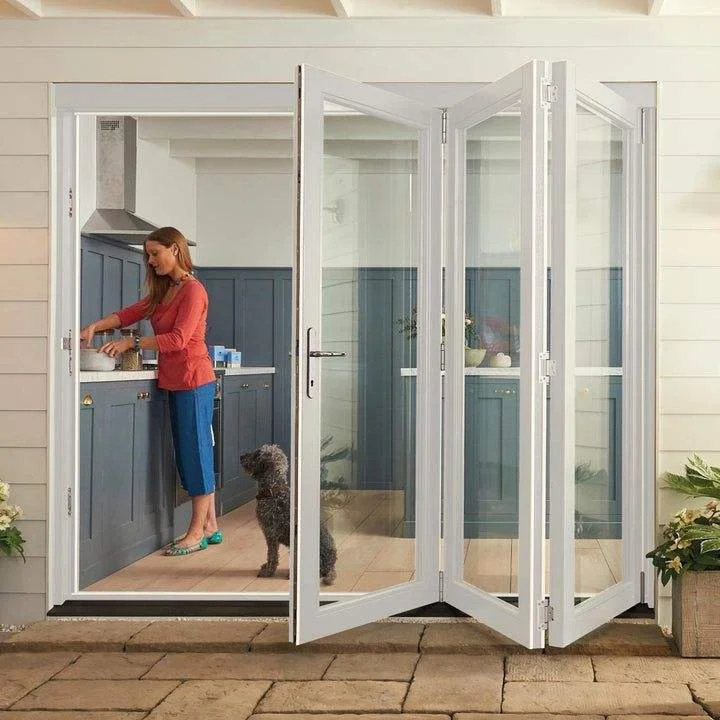 * # High-Quality Custom Fire-Resistant Soundproof Panoramic Glass Aluminum Double-Folding Doors *