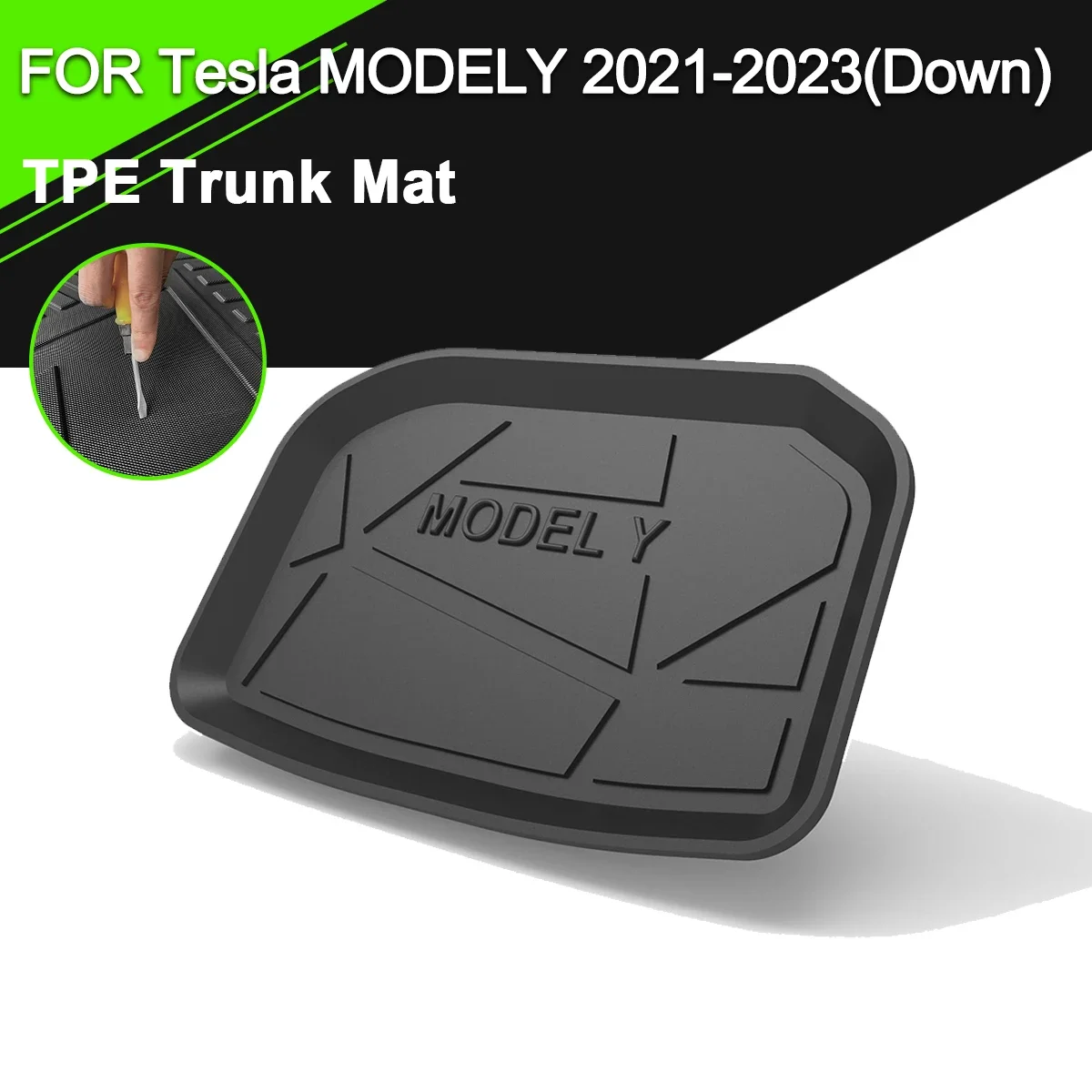 

Trunk Mat TPE FOR Tesla MODELY 2019-2023 Car Waterproof Non-Slip Rubber Cargo Liner Accessories