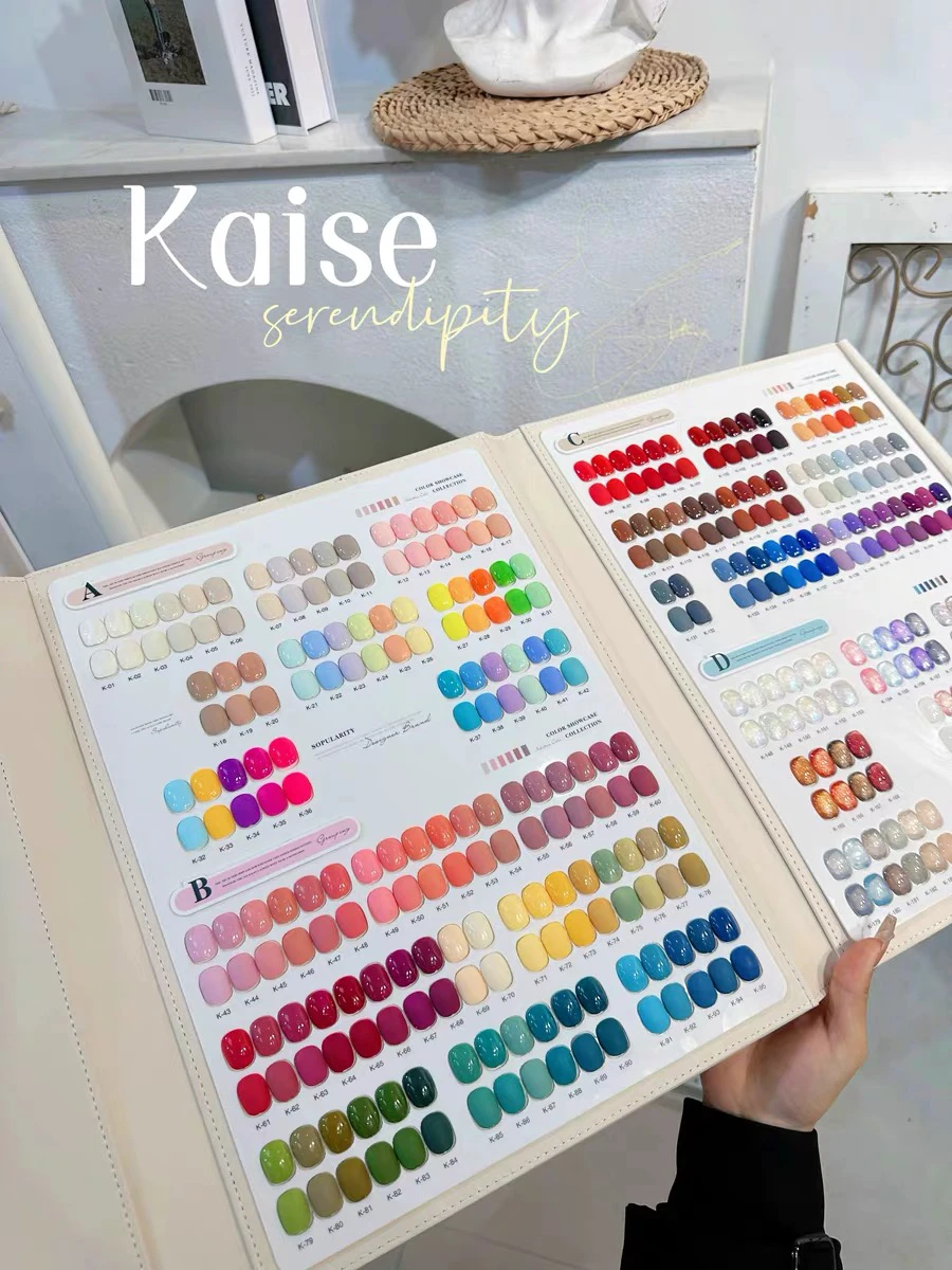 Kaise เซ็ตเจลทาเล็บหลากสี190สีสำหรับร้านทำเล็บรุ่นใหม่ชุดแฟชั่นเล็บศิลปะ2024เจลยูวีปลอดสารพิษ