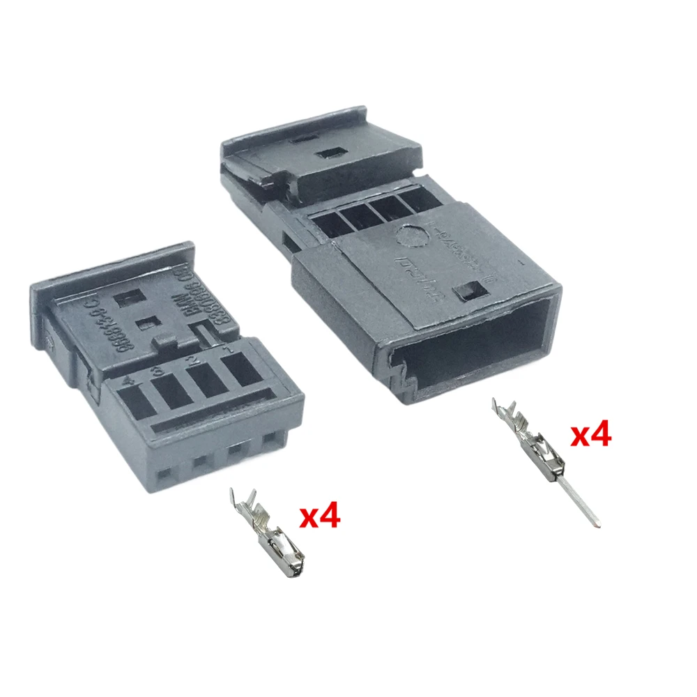 4-pinowe złącze centralnego zamka, podświetlenia wnętrza, wtyczka samochodowa do BMW MG7 968813-9 838069609 0-1452576-1 968813-1 — 2