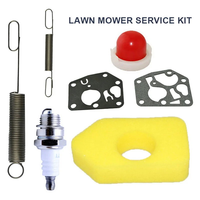 1Pc Service Kit Lawn Mower Service Kit For Tools Accessories Replacements Air Filter & Spark Plug Service Kits