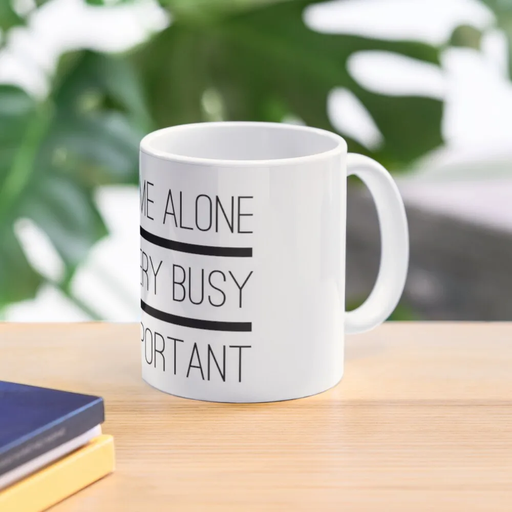 Leave Me Alone I Am Very Busy and Important Funny Gifts Coffee Mug Cups For Coffee Creative Cups Coffee Cup Sets