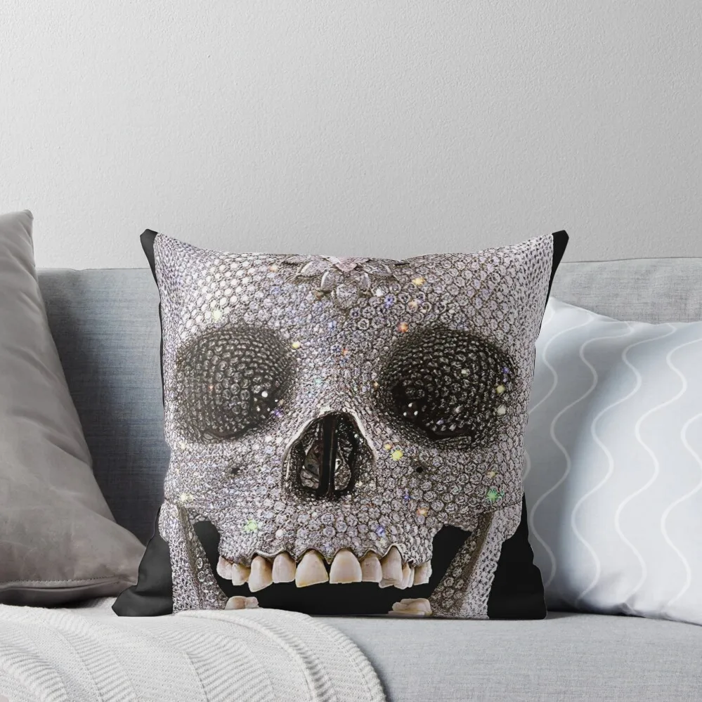 

Diamond Skull Bling Shiny Sparkle Skull Diamond Throw Pillow Decorative Cushions For Luxury Sofa Pillowcases pillow