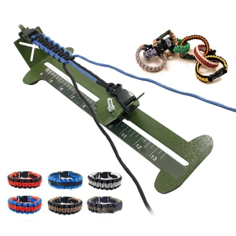 Paracord Bracelet Metal Weaving Frame DIY Paracord Jig, Outdoor Camping Accessories Handmade Weaving Tool