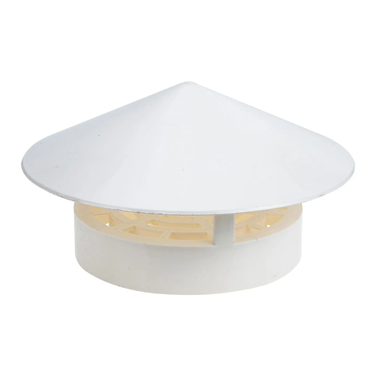 

Vent Rainproof Cover Durable Chimney Roof Vent Cap PVC Weatherproof Protector Rain Snow Proof Quick Drainage Chimney Cover