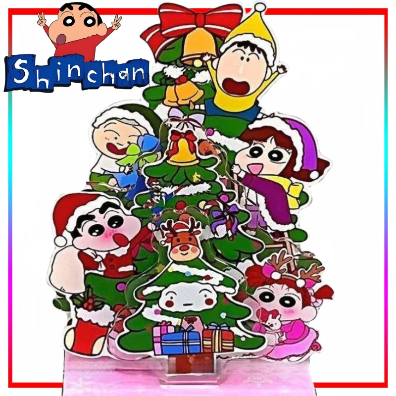 Crayon Boy Shin C-Chan Desktop-Ornament Cartoon Crayon Boy Shin C-Chan Standee Acryl 3D Schreibtischdekoration Anime-Merchandise