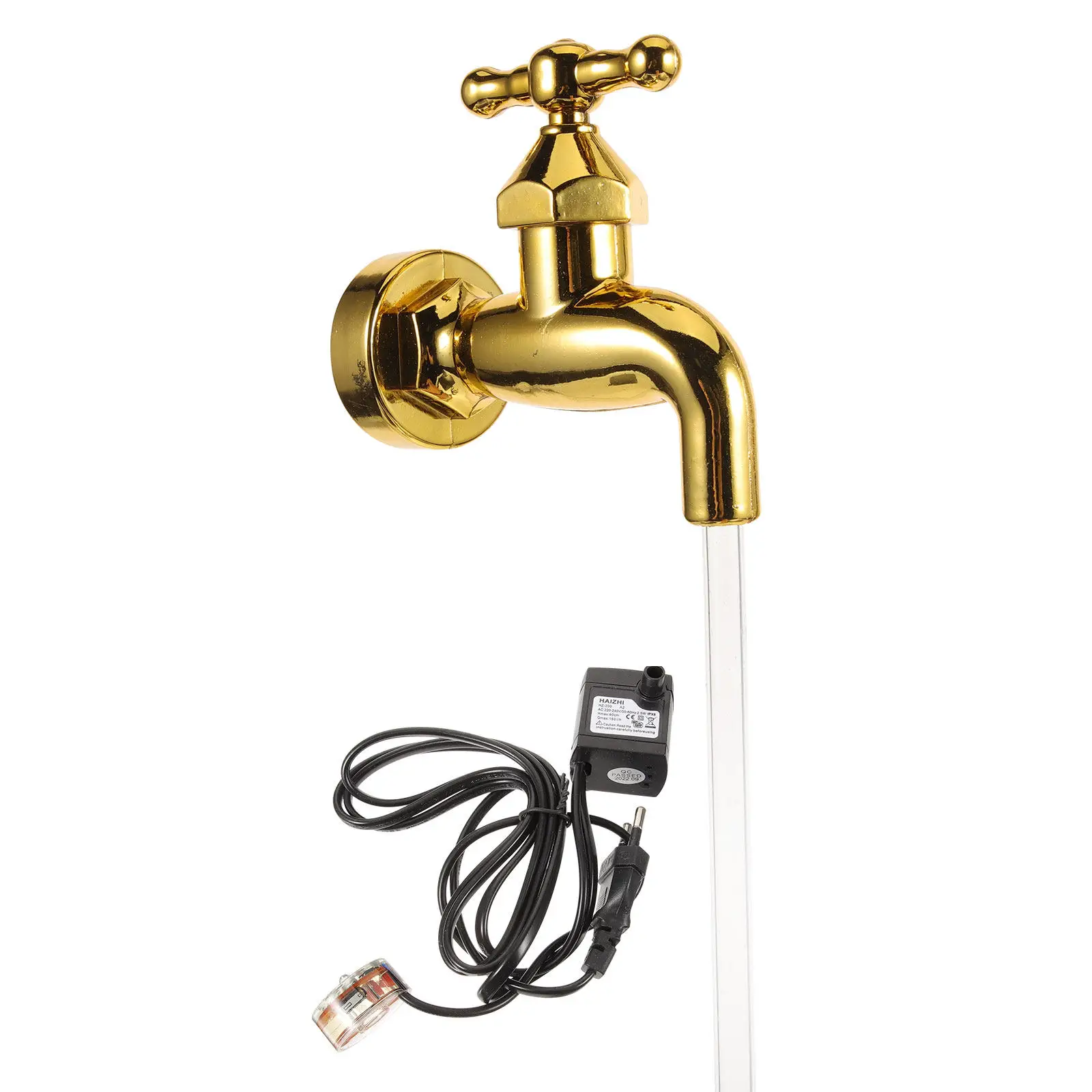 1 set Invisible Flowing Faucet Water Fountain for Home Garden Courtyard Decor Plastic Taps Ornaments Pond Craft DIY Outdoor