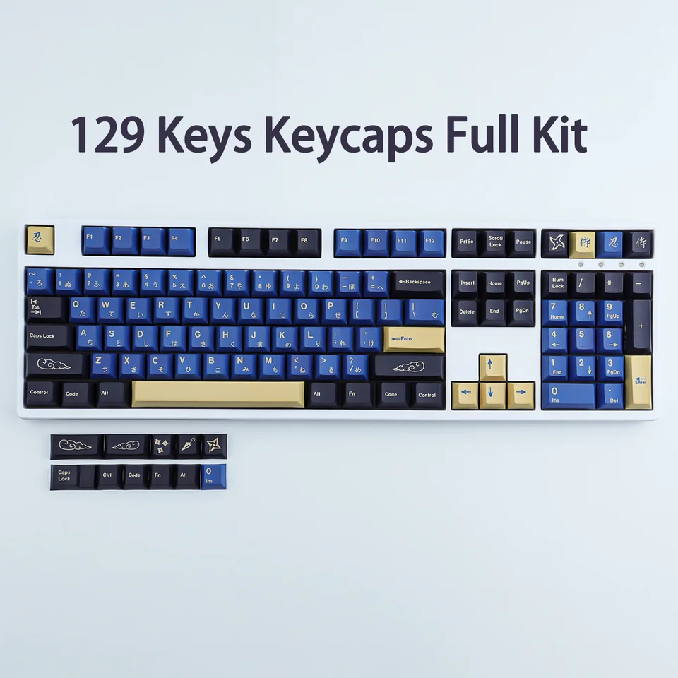 Teclas GMK Blue Samurai para Teclado Mecânico