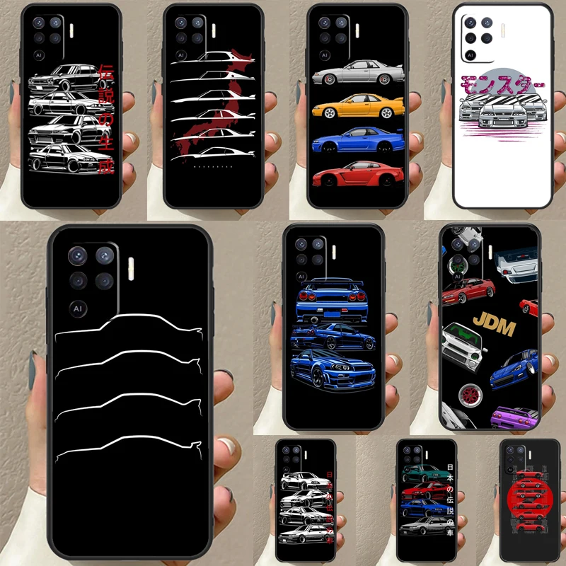 Skyline Gar Generation Case For OPPO A96 A76 A16 A94 A74 A54 A53 A57 S A15 A52 A72 A93 A5 A9 A31 A17 A77 A78 Coque