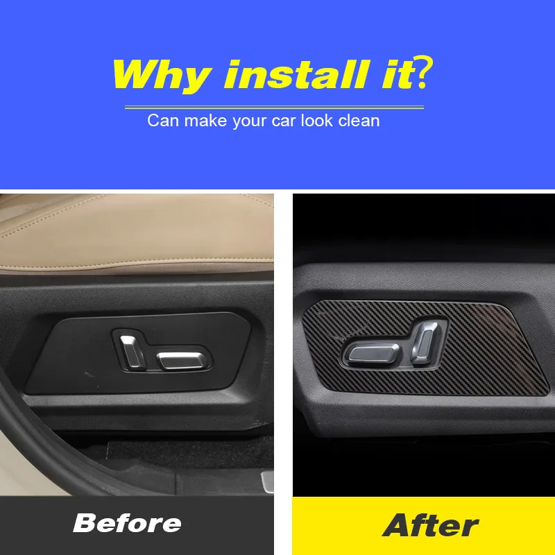 Vtear Car Interior Seat Adjustment Button Cover Frame Trim Sticker Protection Decorative Accessories For Jetour T2 Traveler 2024